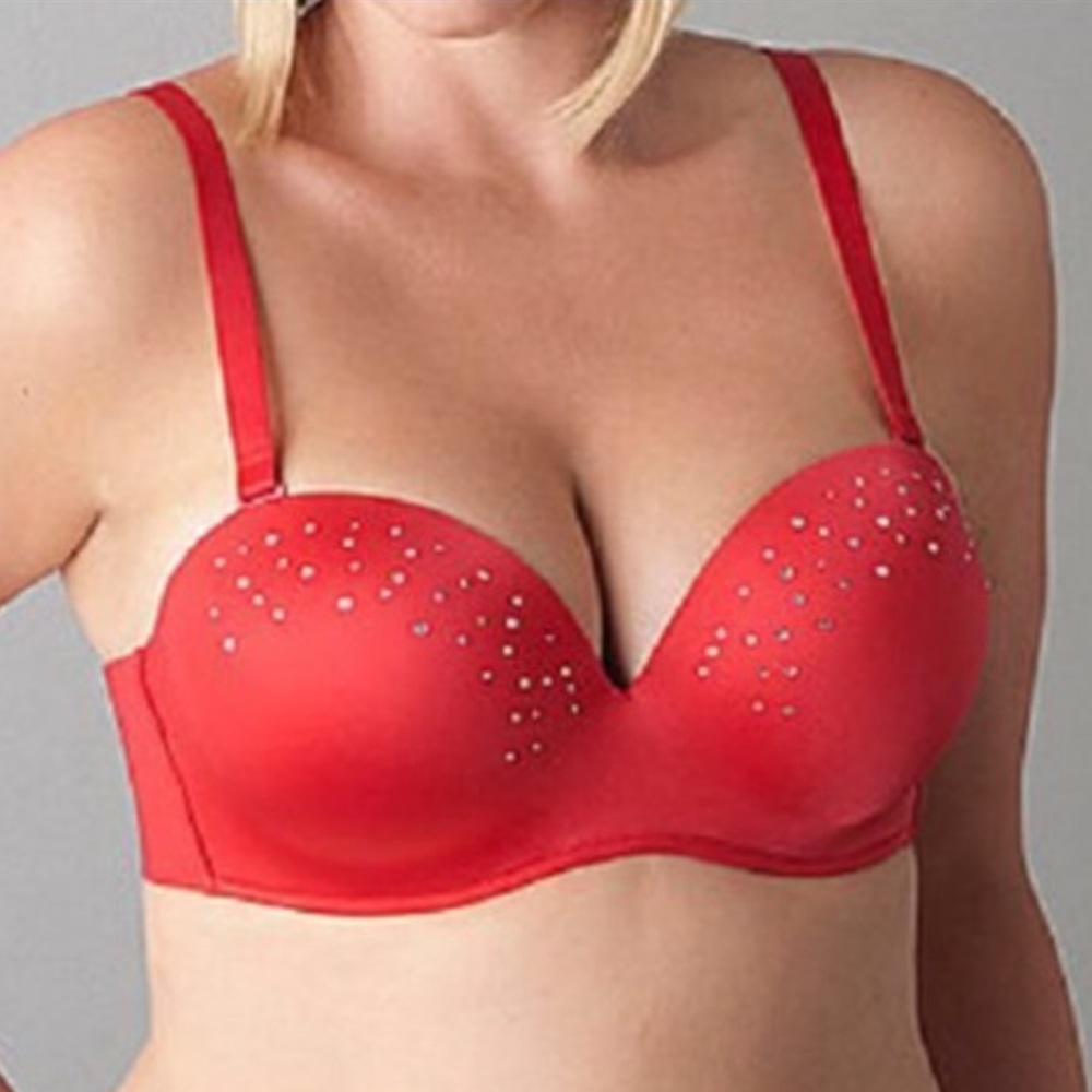 Cacique Strapless Bling Bra